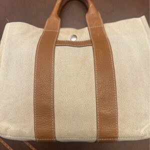 ✔️ Pre loved Hermes
Sac Harnais Tote Toile and Leather PM